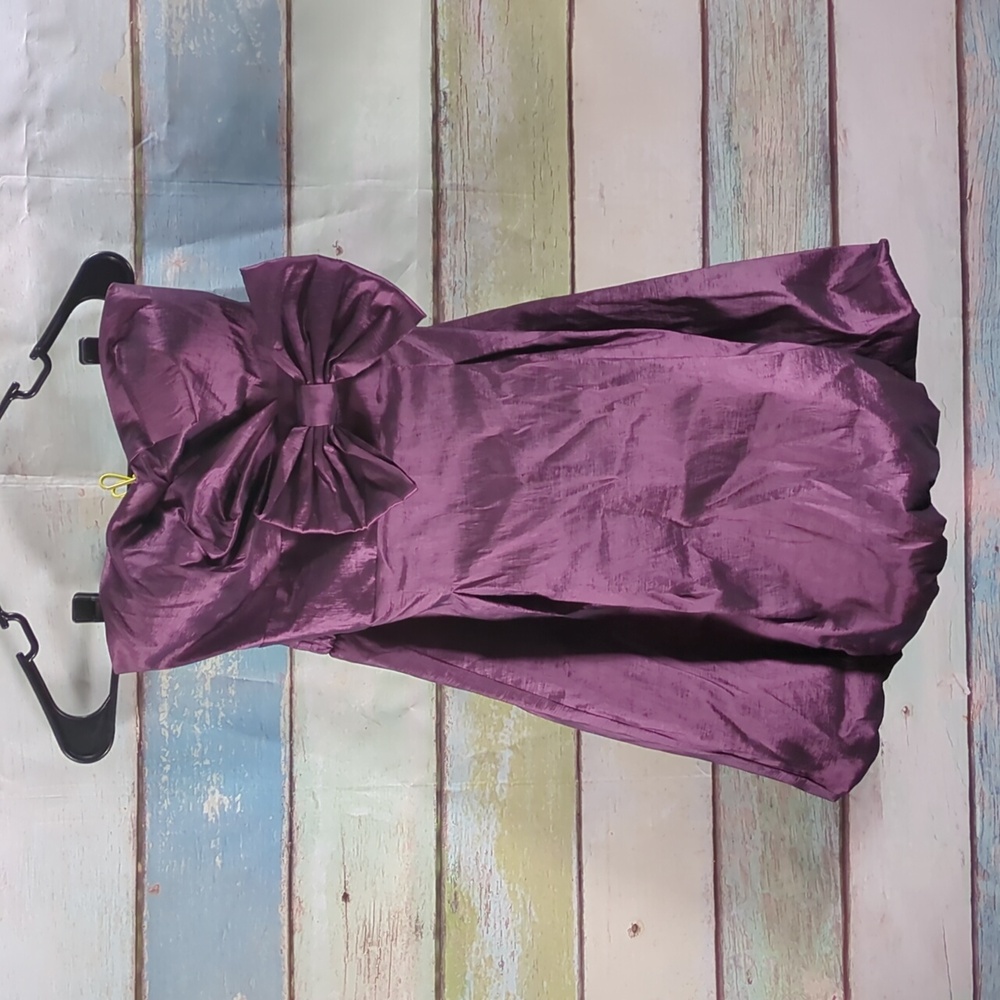 Stone Flower purple Homecoming Dress